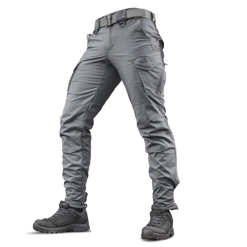 M-Tac Aggressor Flex Tactical Cargo Pants for Men â€“ Durable Rip-Stop Cargo Work Trousers with Reinforced Knees, Stretch Fit and Outdoor Comfort (Dark Grey, 32/30) - Image 1